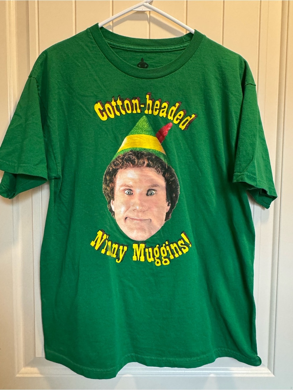 ELF Bright Green Graphic Tee with Yellow Text